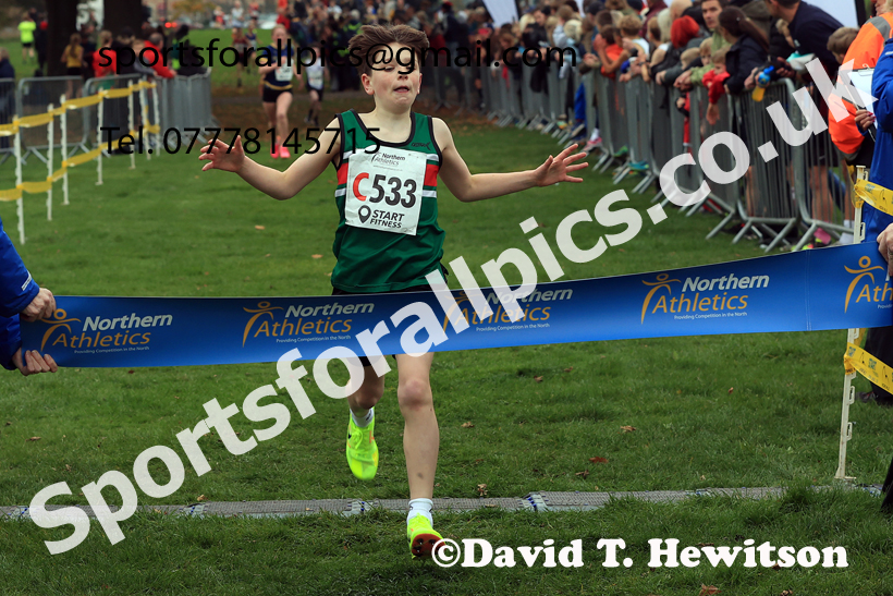 Boys Under-13s relay, 2025 Northern Cross Country Relays, Graves Park, Sheffield. Photo: David T. Hewitson/Sports for All Pics